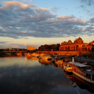 Dresden bei untergehender Sonne......Roland Winkler